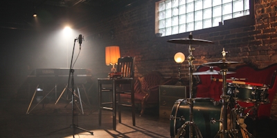 Recording studio setup